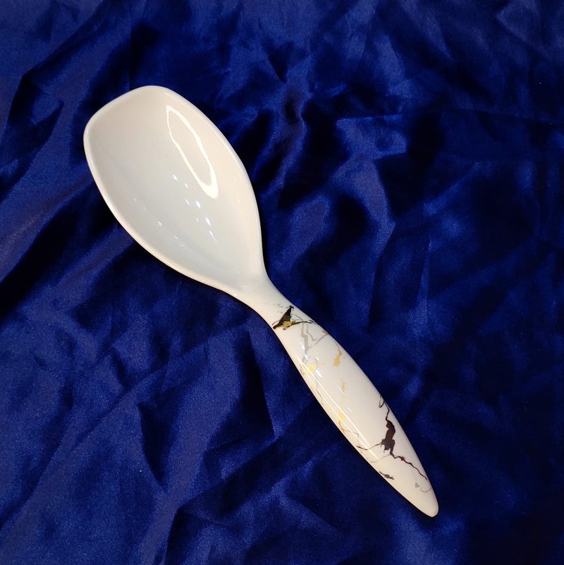 Vemlons Serving Spoon Long Handled Serving Spoon, Table Ware,Set of 1 Piece Pure Melamine/Service Spoon (1) - Image 2
