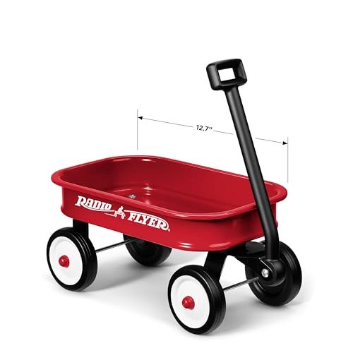 Radio Flyer عربة الأطفال راديو فلاير 12.5 بوصة، عربة ألعاب للأطفال، عربة متحركة، عربات بعجلات، للأعمار من 1.5+ سنوات - Image 1
