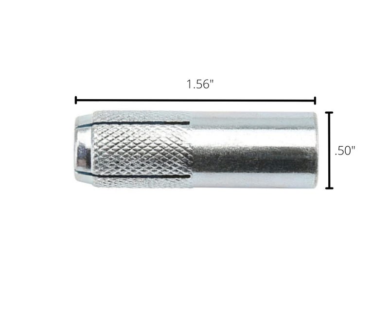 BCP Fasteners 8 Pack 3/8" Inch Premium Zinc Plated Carbon Steel Concrete Knurled Drop in Anchors (BCP1000) - Image 3