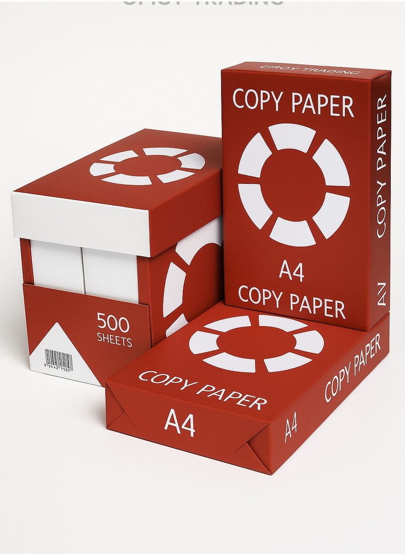 Generic COPY PAPER A4 – White Paper, Red Box | 500 Sheets x 5 Reams | 1 Carton  - Image 1