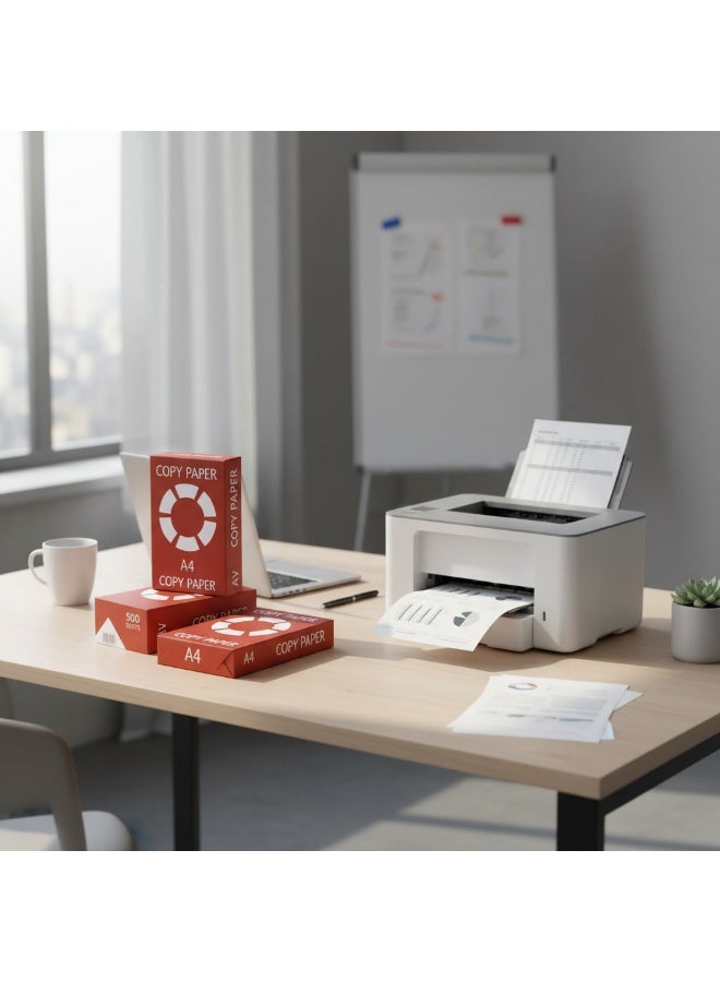COPY PAPER A4 – White Paper, Red Box | 500 Sheets x 5 Reams | 1 Carton - Image 4