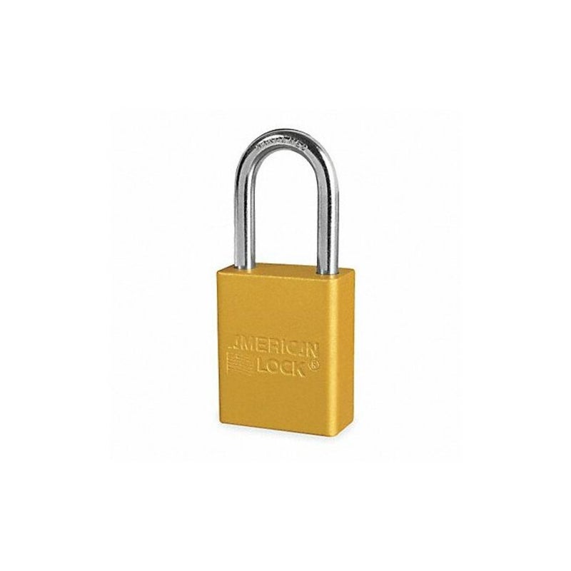 Master Lock American Lock-A1106YLW Lockout Padlock, KD, Yellow, 1/4 in. Dia. - Image 5