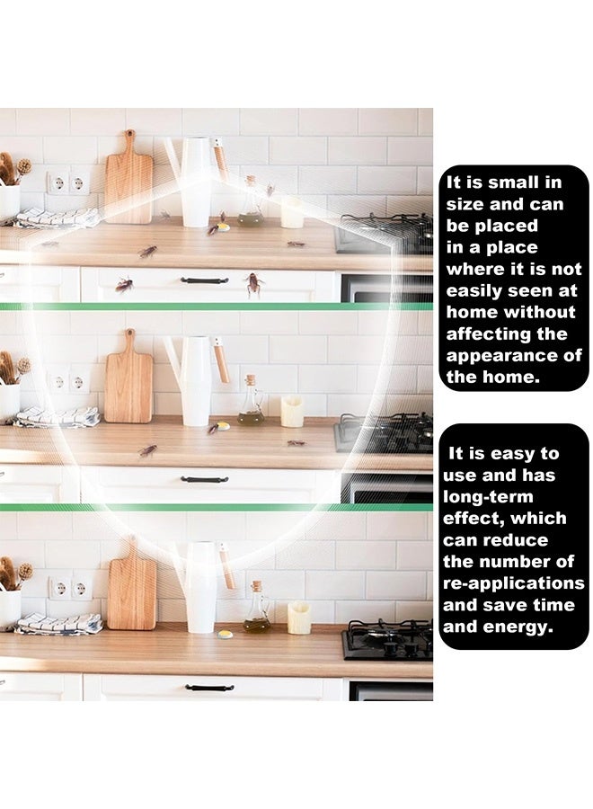 MOONSPRY Roach Bait Stations, Natural Cockroach Repellent, Roach Traps Indoor/Outdoor Use, Roach Indoor Infestation for Small & Large Roaches, Non-Toxic, Long Lasting Protection (8 Pieces） - Image 4