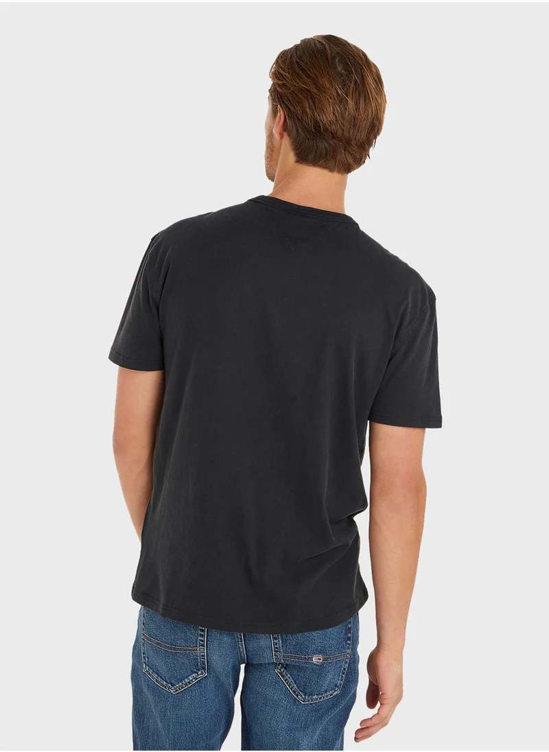 تومي جينز Graphic Crew Neck T-Shirt