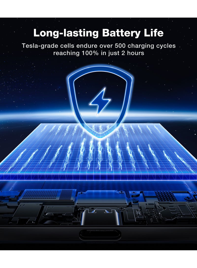 بنك الطاقة MiniMag، شاحن محمول فائق النحافة بسعة 5,000mAh مع كابل USB-C، حزمة بطارية مغناطيسية للشحن السريع، شاحن متوافق مع Magsafe لهواتف iPhone 16/15/14/13/12، رمادي جليدي - Image 4