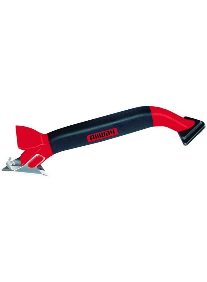 Allway 3 in 1 Caulk Tool with Comfortable Soft Grip Handle Red and Black 4.13 x 9.6 x 24.6 cm CT31 - Image 2
