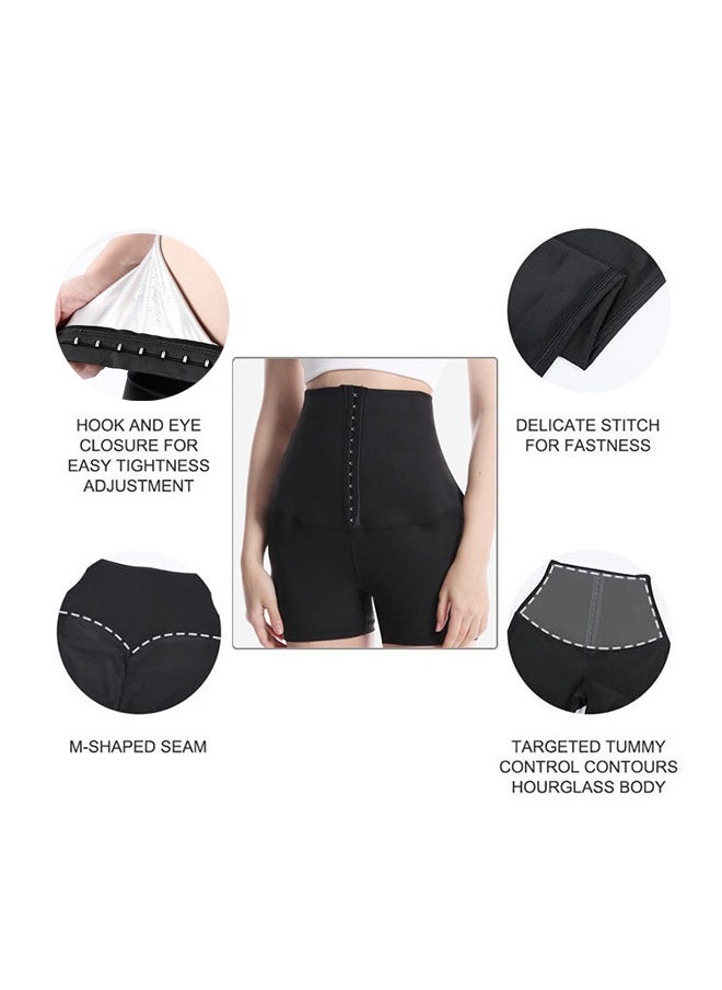 Generic High Waist Trainer Corset Leggings for Women Tummy Control Cincher Slim Push Up Body Shaper Fitness Pants Sauna Sweat Shapewear Shorts Pants Thigh Workout Suit Waist Trainer 5 Inch Pants M  - Image 3