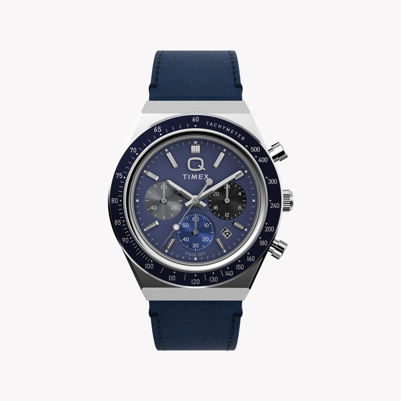 TIMEX Q Timex Chronograph 40mm Strap Watch TW2Y36100 | Stylish Sporty Timepiece - Image 1