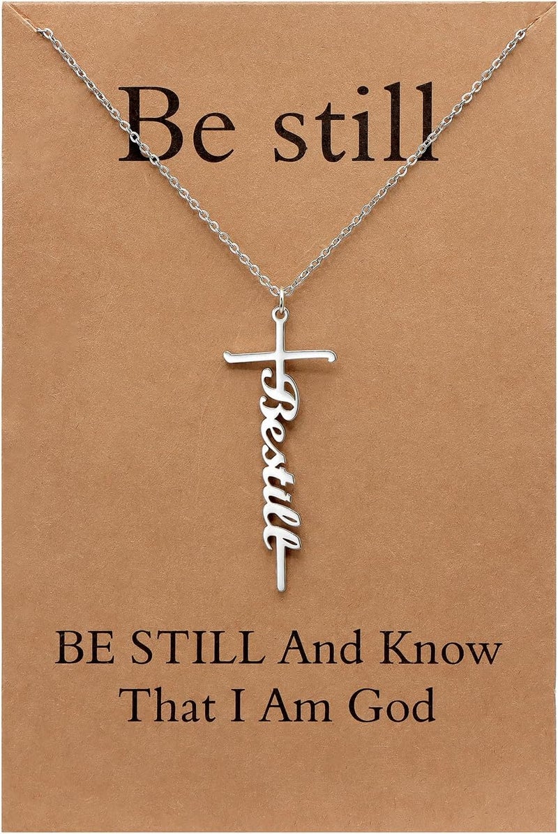 Lcherry Faith Cross Pendant Necklace for Women Religious Christian Jewelry Mother's Day Gifts for Women - Image 1