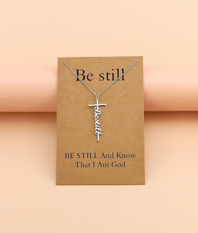 Lcherry Faith Cross Pendant Necklace for Women Religious Christian Jewelry Mother's Day Gifts for Women - Image 5