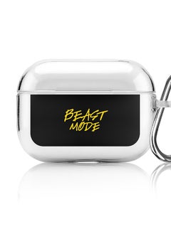 Stylizedd Classic Clear printed Case for Apple AirPods Pro 2nd Generation Thin Transparent Cover [Designed for Apple AirPods Pro 2nd Generation] - Beast Mode  - Image 1