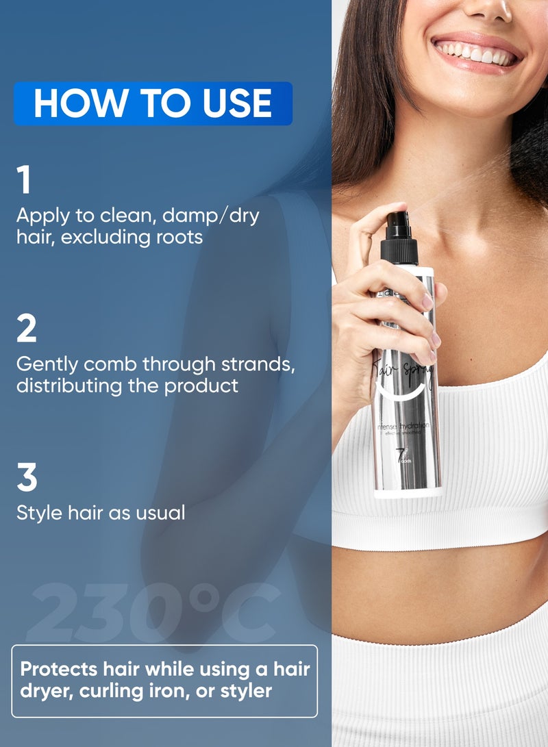 تاش بخاخ شعر فلاريو بدون شطف 250 مل | ترطيب ونعومة، لمعان فائق لجميع أنواع الشعر من Tashe Professional. - Image 4