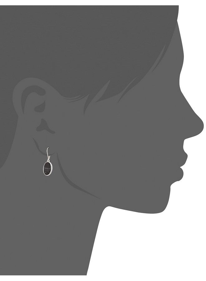 NINE WEST أقراط نسائية فضية وسوداء متدلية - Image 2