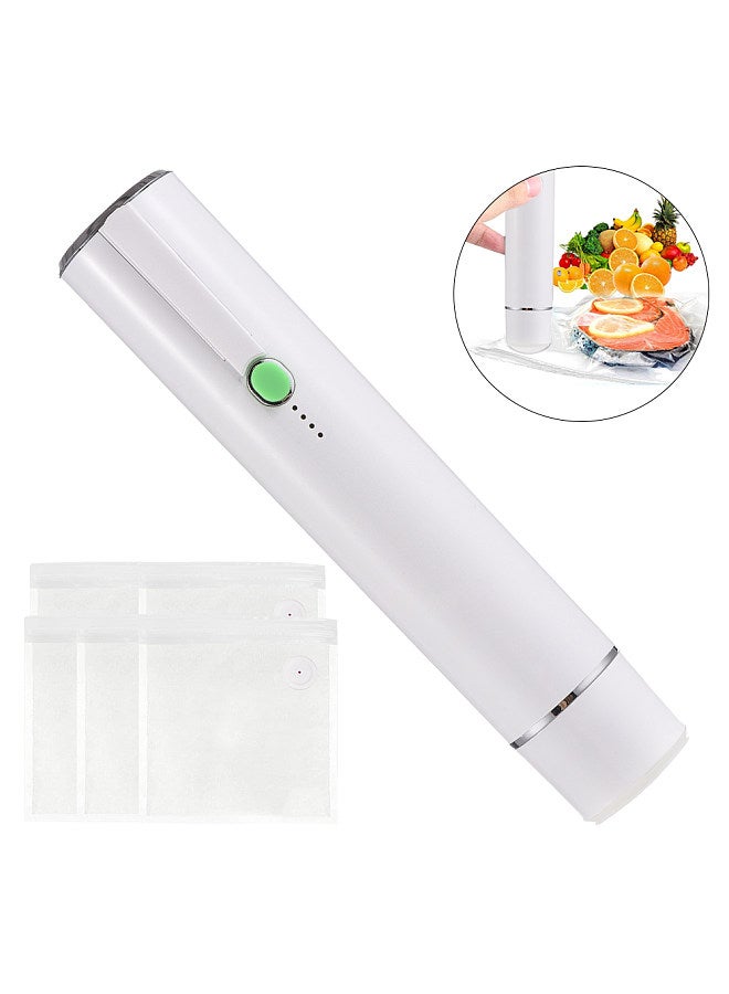 Handheld Vacuum Sealer Machine Portable USB Type-C Charging Cordless 2-in-1 Automatic Food Vacuum Saver Sealer and Vacuum Sealer Bags with Sealing Bags for Food Storage and Preservation  - Image 1