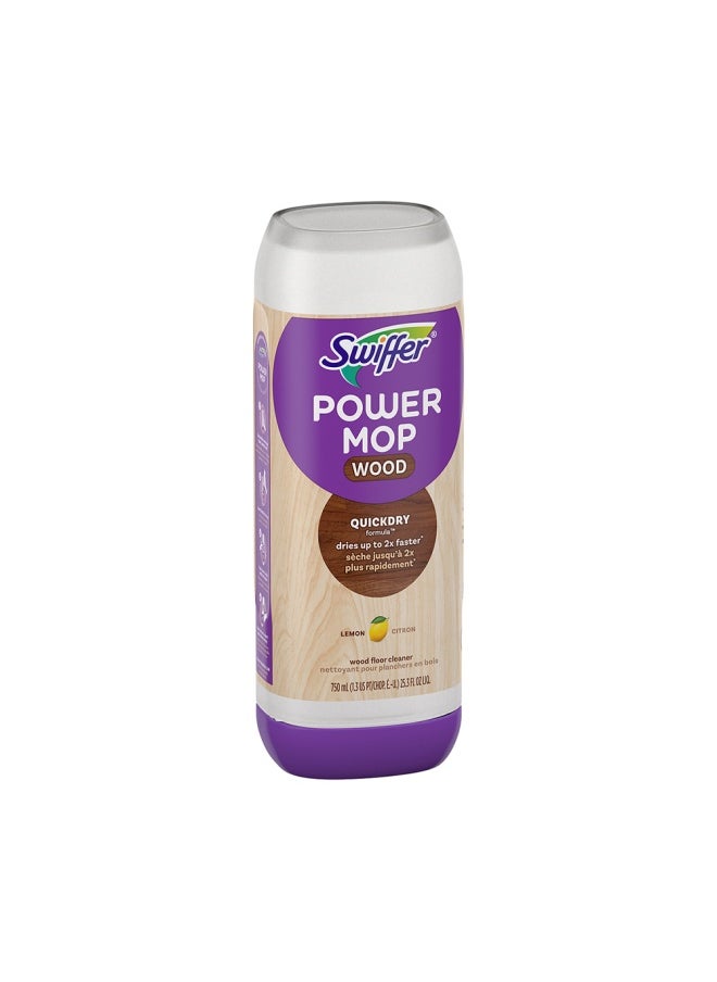 Swiffer Swiffer 750ML Power Mop Wood Floor Cleaning Solution Lemon Scent  - Image 1