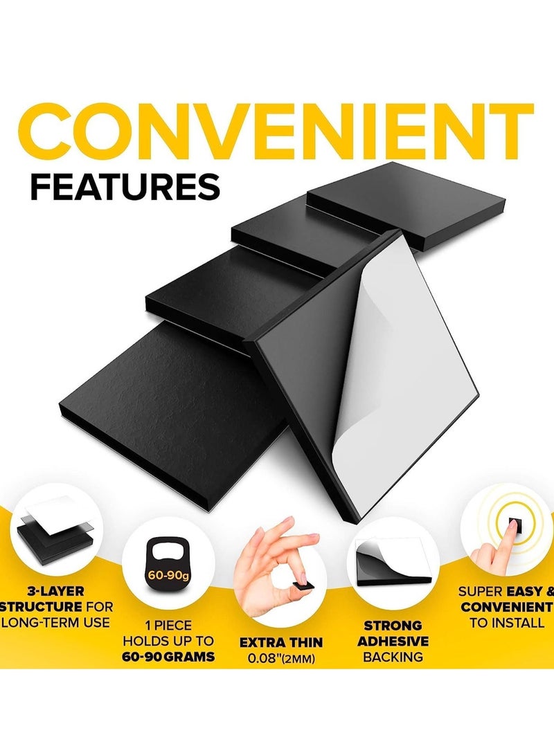 110 Pieces Self-Adhesive Magnetic Squares 20mm x 20mm - Image 3