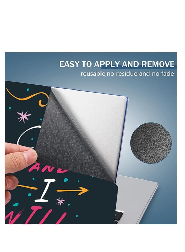 مؤسسة فكرة اليوم ملصق لاصق للكمبيوتر المحمول من Today Idea، غطاء حماية فني لصائق متوافق مع أجهزة الكمبيوتر المحمول/الكمبيوتر المحمول مقاس 15 15.4 15.6 بوصة (كلمات ملهمة) - Image 4