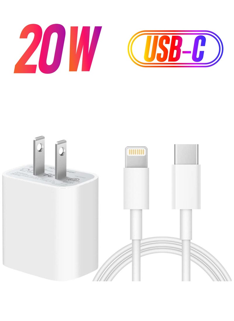 Generic - Super Fast Charger [Apple MFi Certified ] High Speed Charger 20W PD USB-C 3FT Cables Compatible with iPhone 13/13Pro/12/12 - Image 1