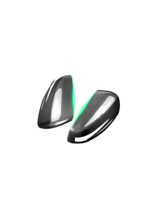 HPS Tesla Model 3 & Model Y Side Mirror Covers – Glossy Carbon Fiber Finish  - Image 1