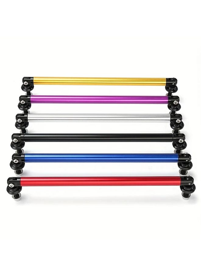 2 Pack Black Adjustable Front Rear Bumper Lip Splitter Support Rods Universal 200mm - Image 4