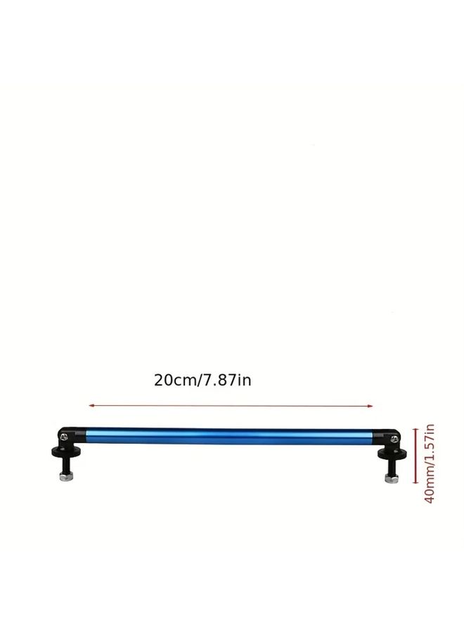 2 Pack Black Adjustable Front Rear Bumper Lip Splitter Support Rods Universal 200mm - Image 2
