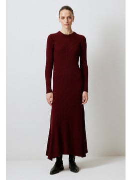 Touche Ribbed High Collar Knitwear Dress  - Image 1