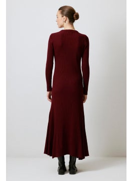 Touche Ribbed High Collar Knitwear Dress  - Image 4