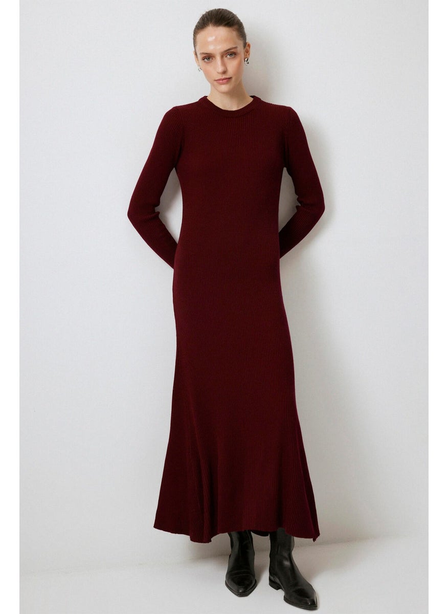 Touche - Ribbed High Collar Knitwear Dress - Image 1