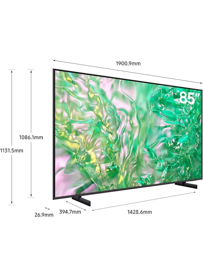 Samsung 85 inch Full Crystal UHD 4K Smart  TV - 85DU8000UXEG 85DU8000UXEG Black - Image 4