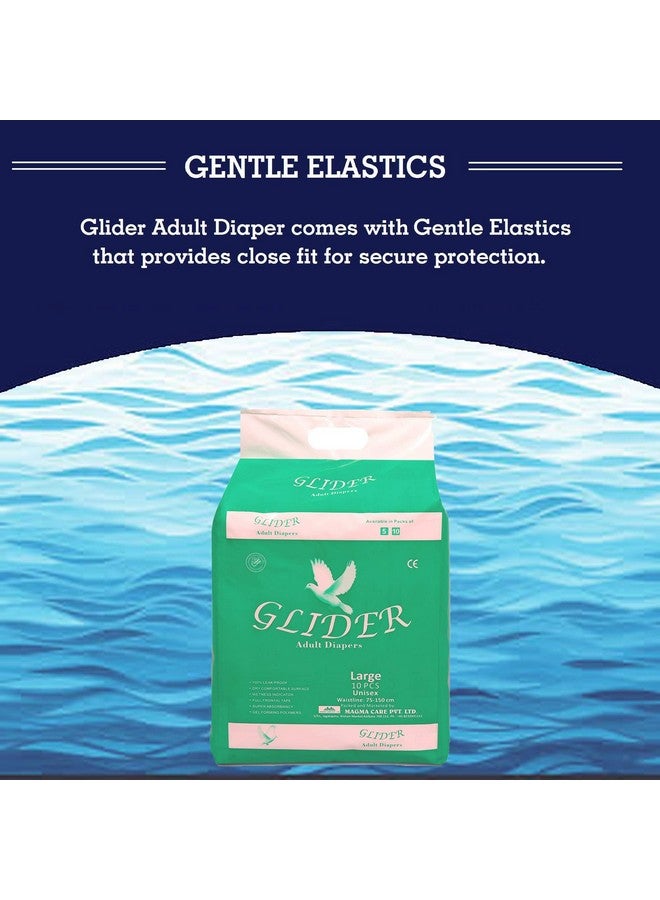 GLIDER Glider Premium Adult Diaper (Pack of 2) (20 Count) (Large) - Image 4