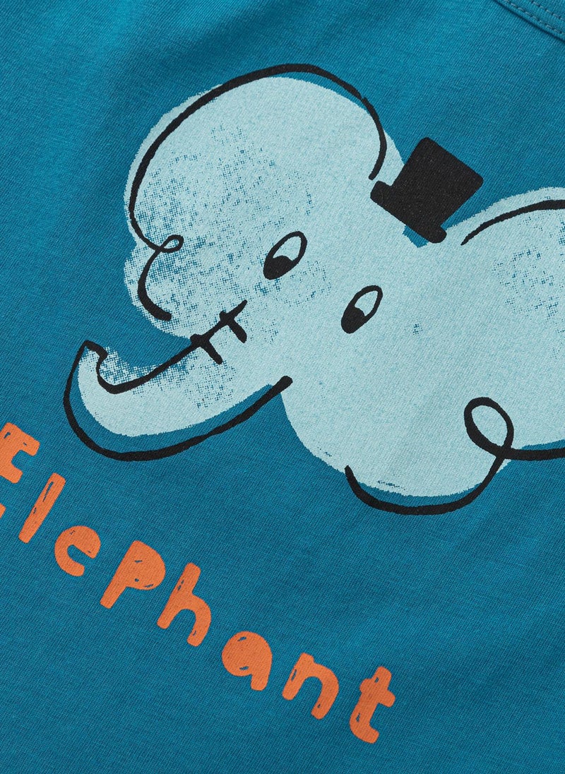 Balabala Baby Boy Round v-neck short-sleeved T-shirt - Image 5