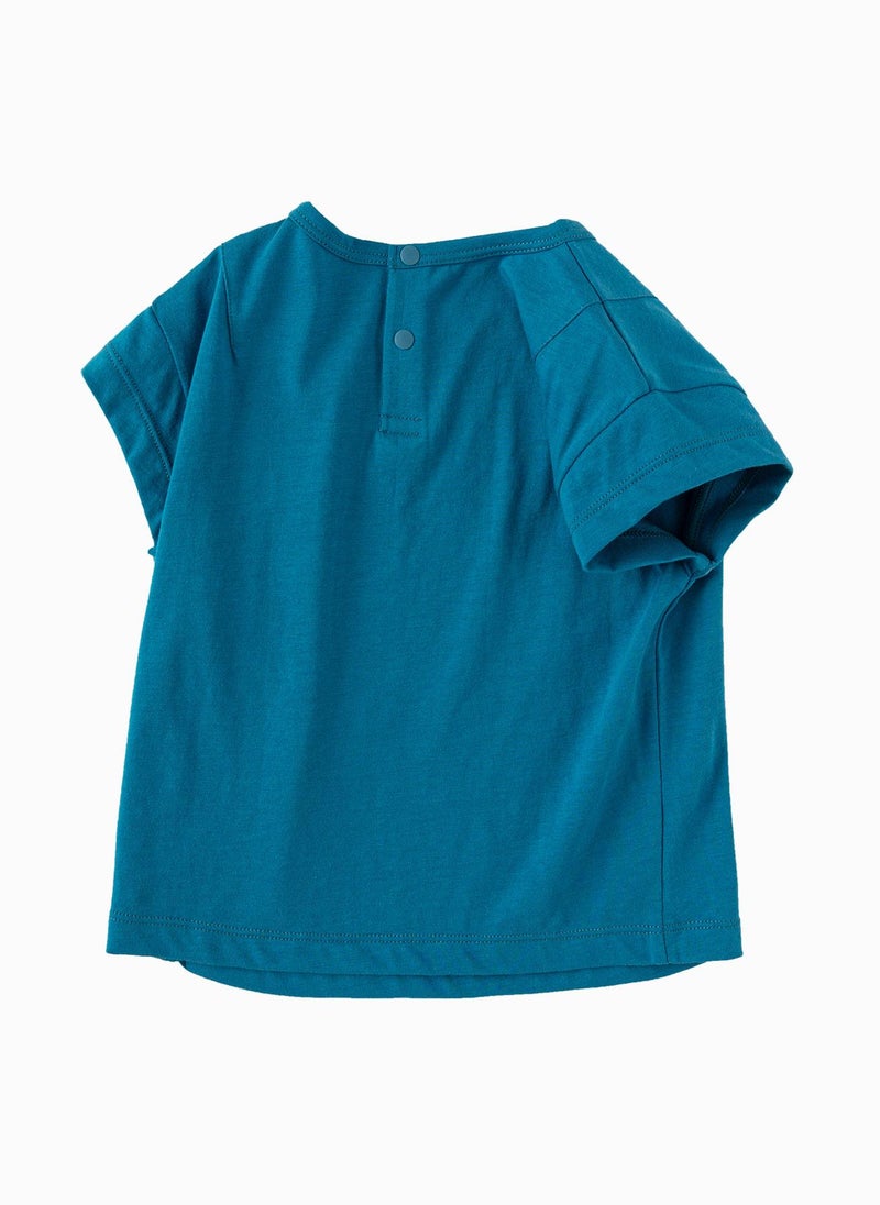 Balabala Baby Boy Round v-neck short-sleeved T-shirt - Image 2