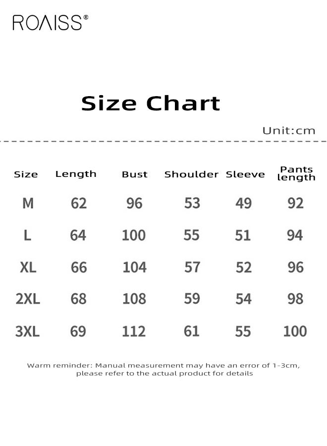 roaiss Plus Size Women's Spring Autumn Two-Piece Home Wear Set Stylish Loose Fit Sweet Style Long Sleeve Loungewear with Comfortable Fabric for Casual and Relaxed Home Wear - Image 2