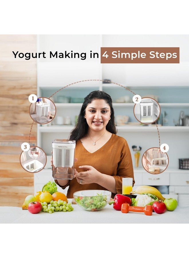 Home Essentials HomeEssentials Greek Yogurt & Curd Maker - 1100ml Fine Mesh Strainer with Lid | Multifunctional yoghurt Filter | Curd Maker for Home | Whey Separator | Perfect for Homemade Yogurt, Curd, Cheese & More - Image 5