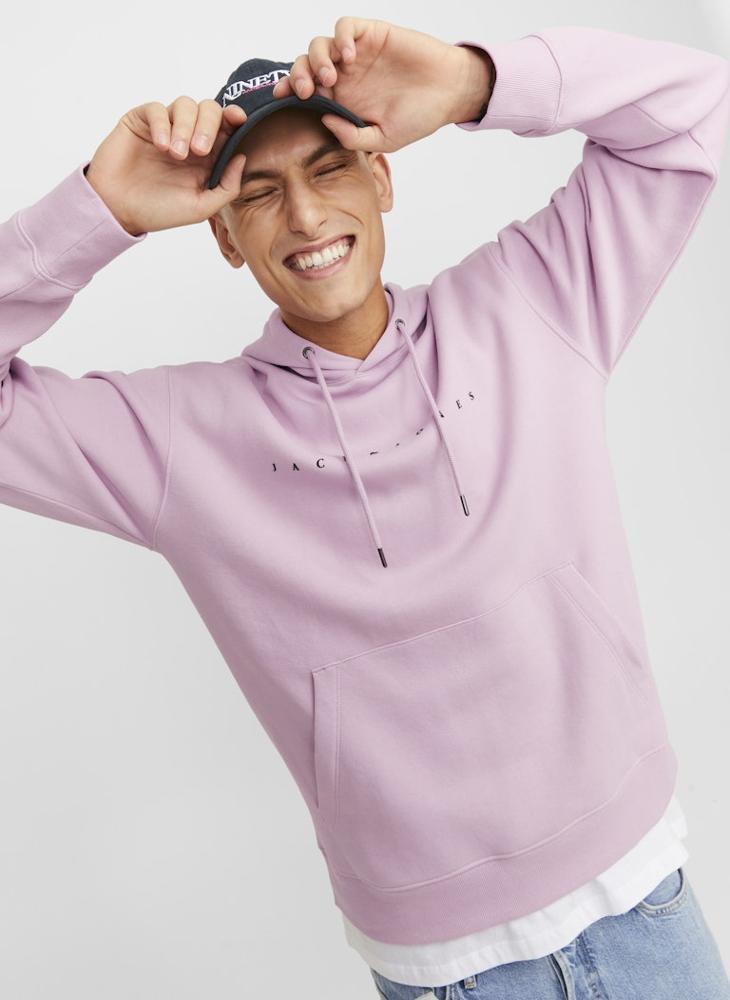 JACK & JONES Logo Print Pull Over Hoodie  - Image 3