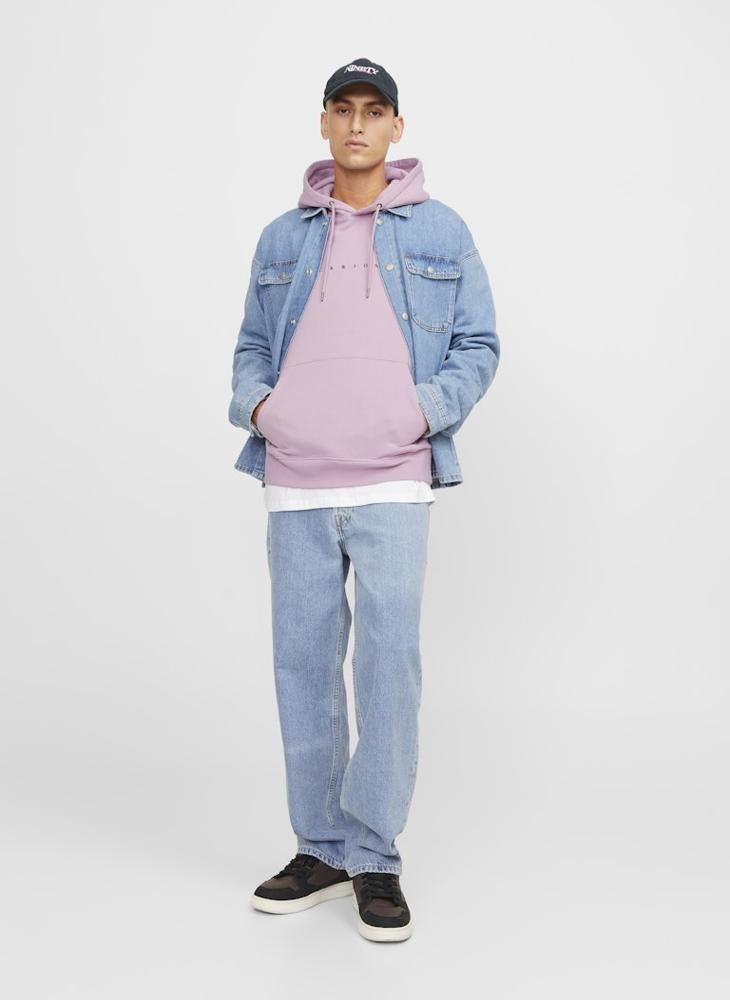 JACK & JONES Logo Print Pull Over Hoodie  - Image 4