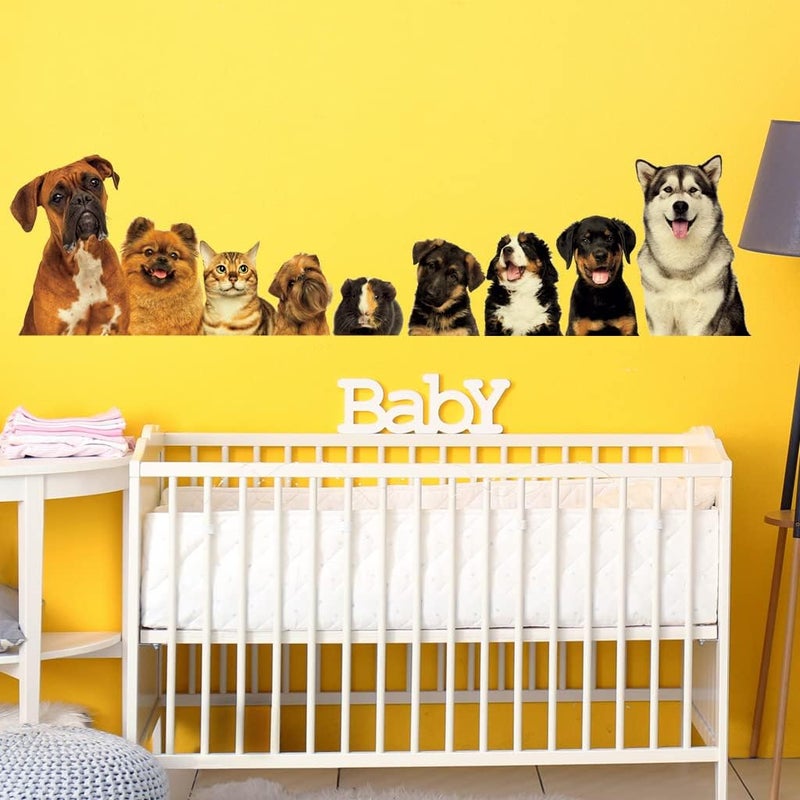 LZYMSZ Dog Wall Stickers 30120cm Art Pet Decal Decor Vinyl Home Decoration Puppy Cats Living Room Painting Kitchen Pets Animals Stickers Design - Image 1