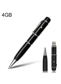 BURAQ 3 in 1 Laser Pen Style USB Flash Disk, 4GB (Black)(Black)  - Image 1