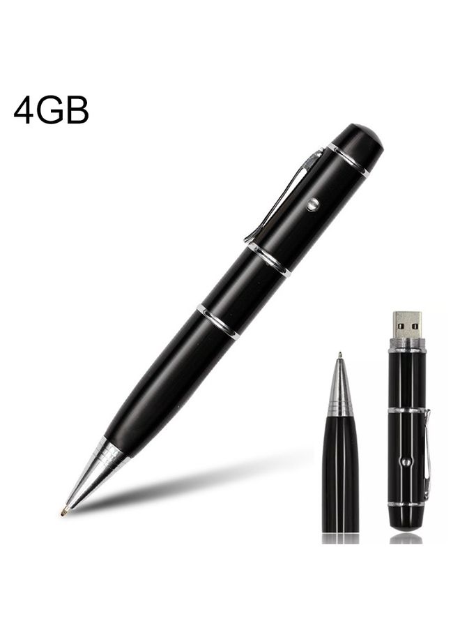 BURAQ 3 in 1 Laser Pen Style USB Flash Disk, 4GB (Black)(Black)  - Image 1