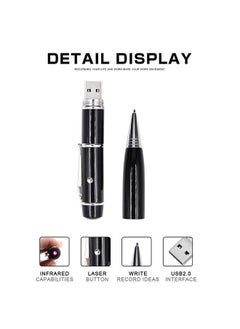 BURAQ 3 in 1 Laser Pen Style USB Flash Disk, 4GB (Black)(Black)  - Image 3