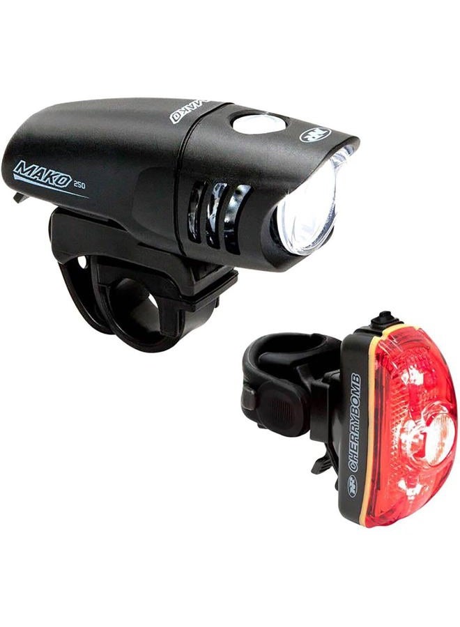 NITERIDER MAKO 250 / CHERRYBOMB 100 COMBO LIGHT SET: BLACK - Image 1