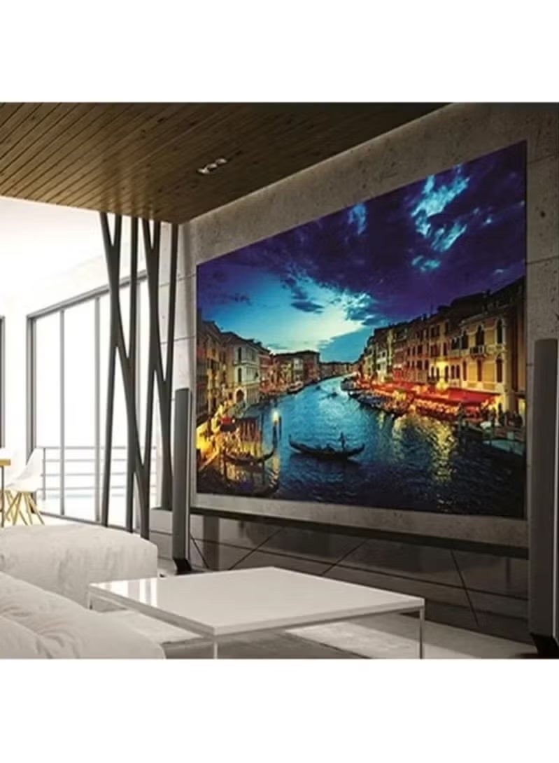 Skill Tech Sh 1060F, Large Heavy Duty Fixed Tv Wall Mount For 55"-105" Tvs, Max. Capacity -100 Kg, Max. Vesa: 1000X600Mm, Matte Black - Image 3