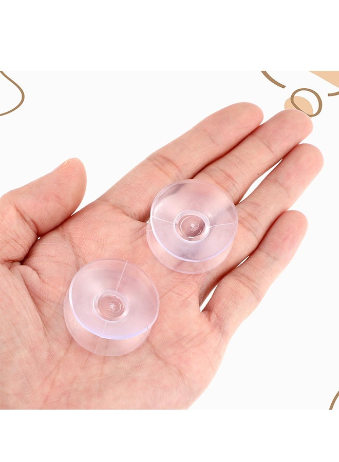 10PCS Double Sided Suction Cups, 1.18 Inch PVC Suction Cups for Glass Table, Mini Suctions Cup Plates, Clear Heavy Duty Suctions Cup for Window Mirrors - Image 5