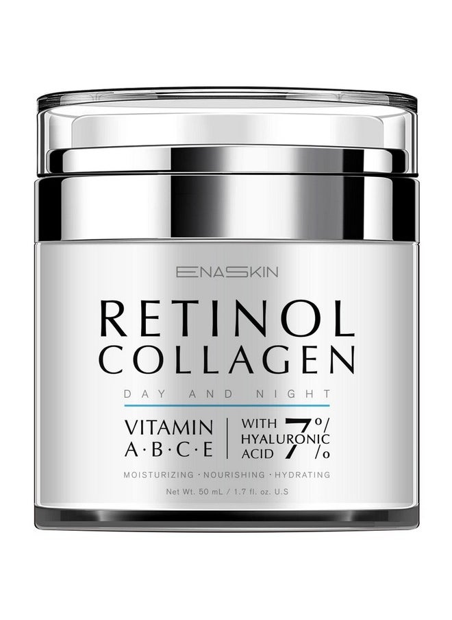 EnaSkin - Retinol Cream For Wrinkles: Face Collagen Cream For Tightening Skin - Anti Aging Facial Moisturizer Day And Night For Women And Men 1.7 Fl Oz - Image 1