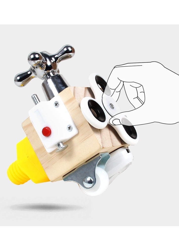 عام لعبة مكعبات الحواس للأطفال - مثالية للسفر ومناسبة للأطفال بين عمر 1-3 سنوات، وتعتبر لعبة تعليمية مثالية للتعلم المبكر وتحدي الألغاز والتعلم بمنهج مونتيسوري. - Image 2