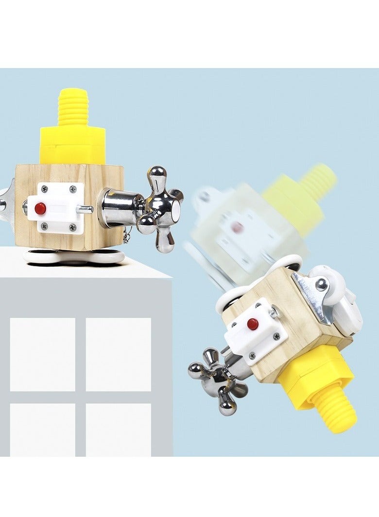 عام لعبة مكعبات الحواس للأطفال - مثالية للسفر ومناسبة للأطفال بين عمر 1-3 سنوات، وتعتبر لعبة تعليمية مثالية للتعلم المبكر وتحدي الألغاز والتعلم بمنهج مونتيسوري. - Image 3