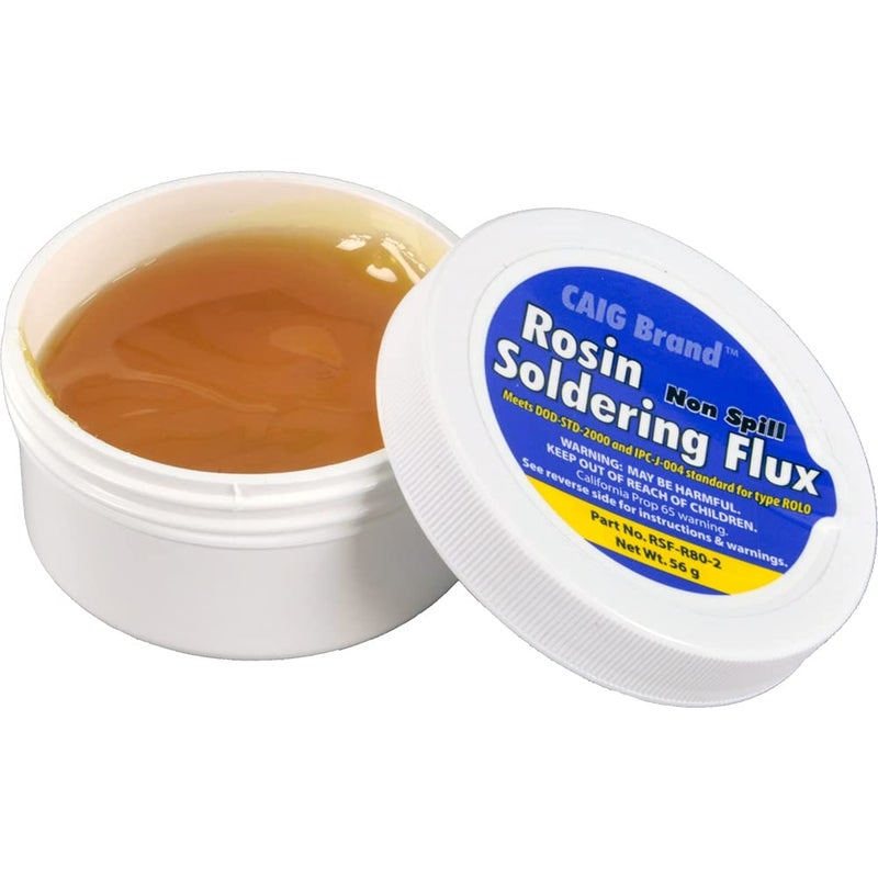 CAIG LABORATORIES, Rosin Soldering Flux (Electrical), Jar, 56 Grams, Pack of 1 - Image 1