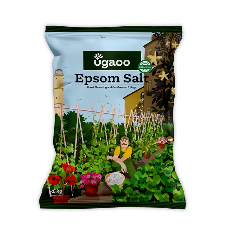 Ugaoo Epsom Salt for Plants 1 Kg | Magnesium Sulphate Fertilizer for Indoor & Outdoor Plants | Improves Soil Nutrient Absorption, Growth Booster for Home Garden, Potting Soil Mix & Gardening Soil - Image 4
