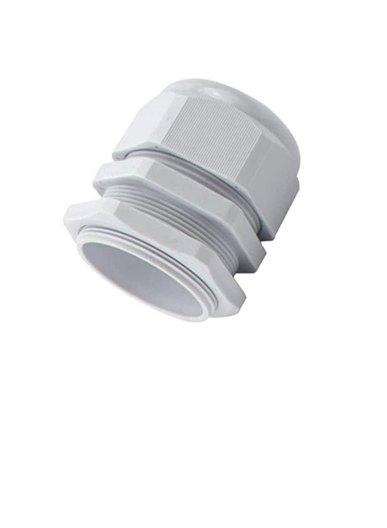 Armoured Cable Gland Kit for Outdoor Sockets and Junction Boxes & Industrial Use with Lock Nut PVC Shroud and Earth Tag (25S, CW) - Image 2