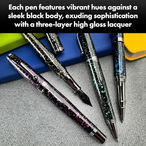 Monteverde Invincia Vega Starlight Purple Fountain Pen - Fine Nib, Artistic Design, Precision Writing Instrument - Image 2